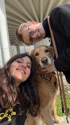 Alex and Irem with Bella