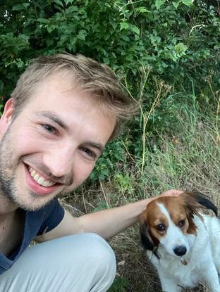 This is Chicko and I during a walk