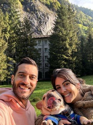 Myself, my husband and Yoda